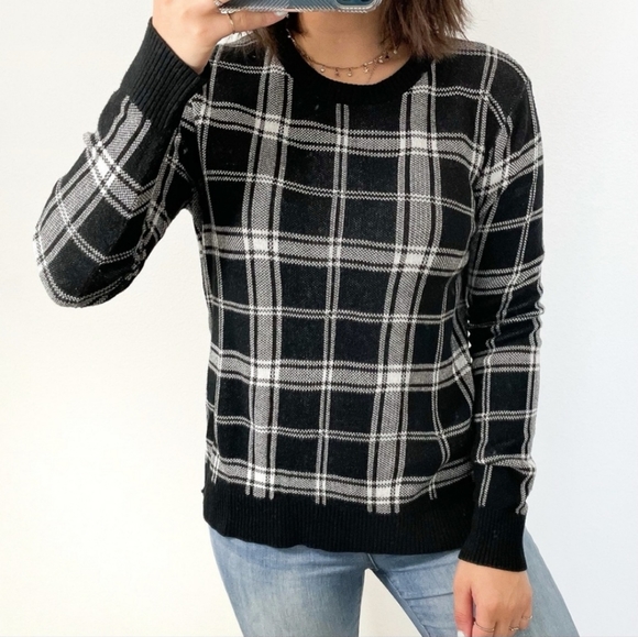 A New Day Crewneck Grid Sweater Size XXL - Picture 3 of 5